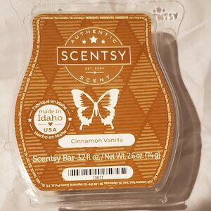 NIP Scentsy Cinnamon Vanilla Scent Bar Wax Cubes